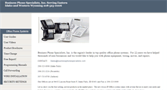 Desktop Screenshot of businessphonespecialists.com