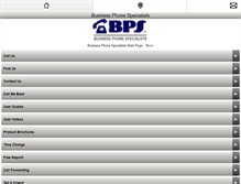 Tablet Screenshot of businessphonespecialists.com